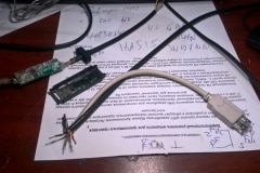 USB hosszabbító csatlakozó felszerelve