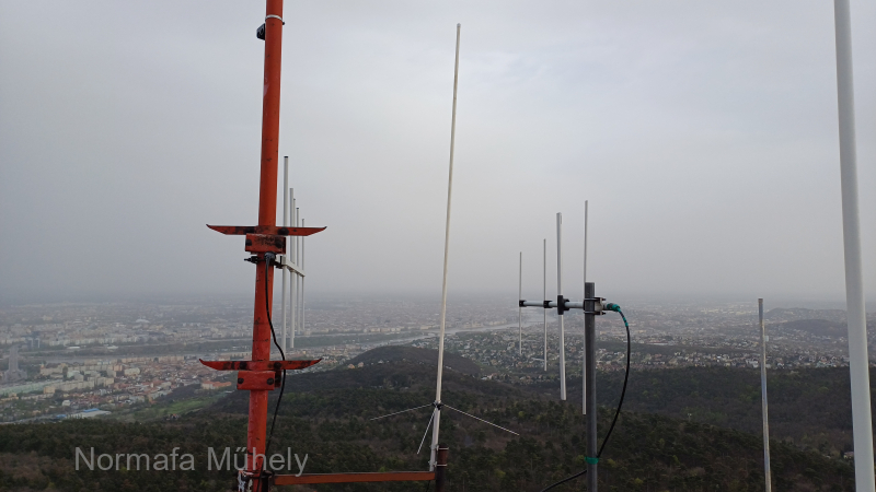 Az aktivitáson használt ideiglenesen a 24. szintre  felszerelt Diamond  X50 antenna.