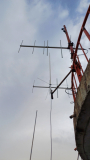 Az aktivitáson használt ideiglenesen a 24. szintre  felszerelt Diamond  X50 antenna.