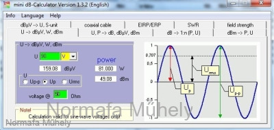 DC Power minidbCalculator