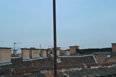 UHF VHF kétsávos kőrsugárzó antenna tartó oszlopa