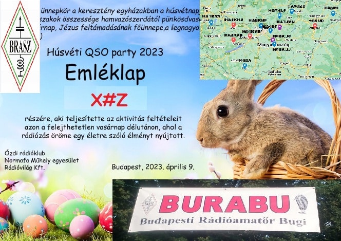 Húsvéti QSO party 2023. eredmények, emléklapok, díjkiosztó.